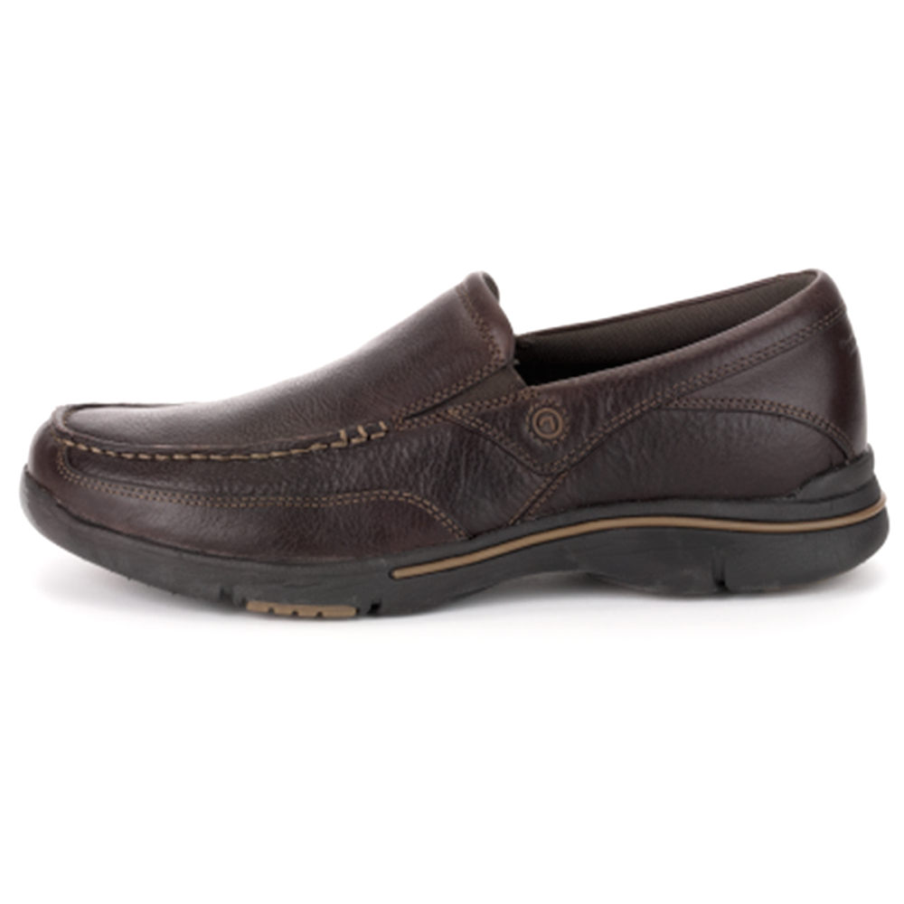 Rockport Singapore Mens Slip-On - City Play Eberdon Dark Brown - RJ5861420